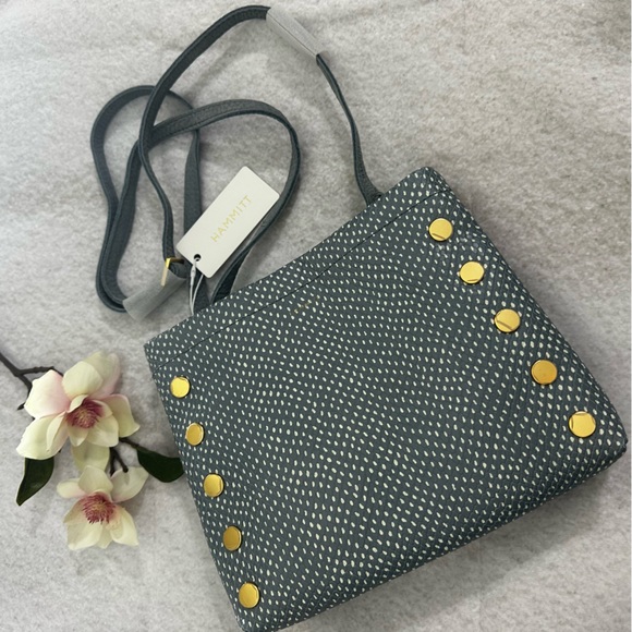 NWT Hammitt Duke Triple Compartment Crossbody Bag, Bay Blue Snake Leather - Picture 7 of 16